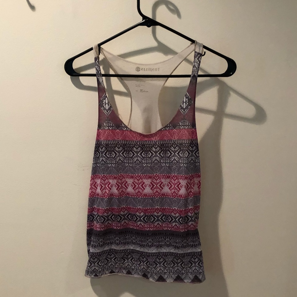 Element Patterned Racerback Tank Top - Picture 1 of 4